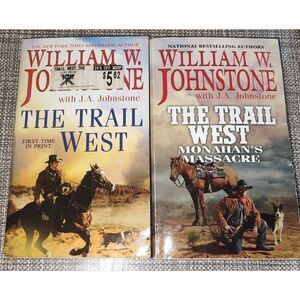 The Trail West Series William W Johnstone paperback (lot of 2/3 in series) Cowbo